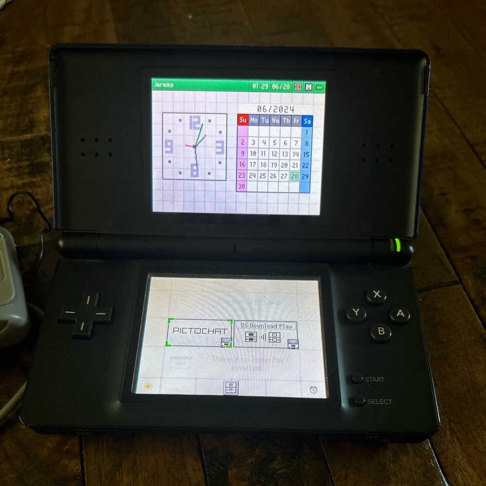 DS lite with video games